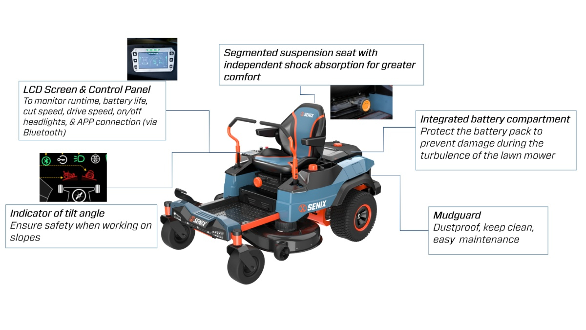 107cm(42'') Hybrid Zero Turning Ride-On Mower